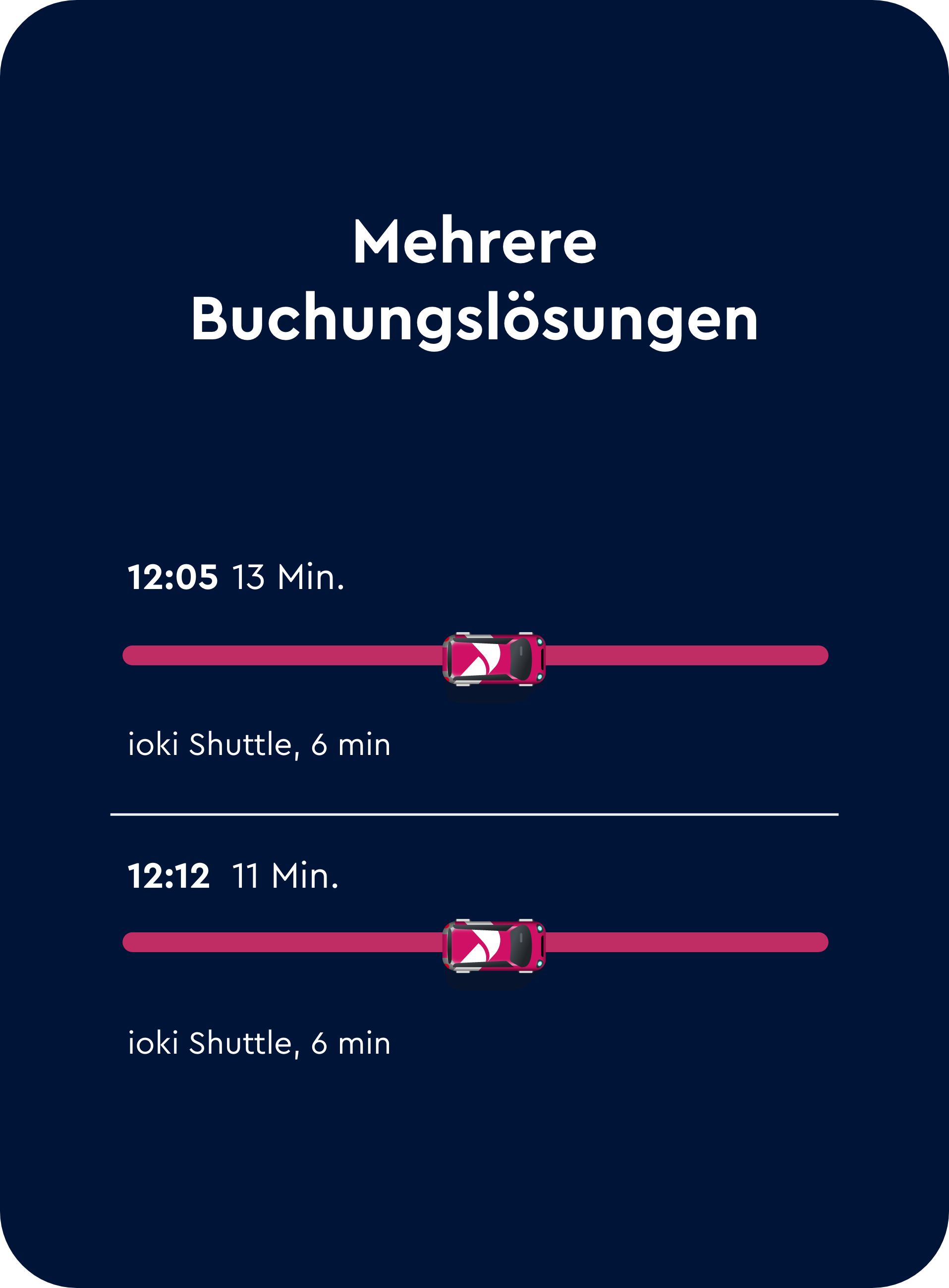 Mehrere buchungsloesungen